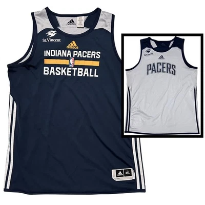 Adidas Indiana Pacers 3XL+2 Practice Jersey Reversible Navy Blue NBA Basketball - Image 1 of 4