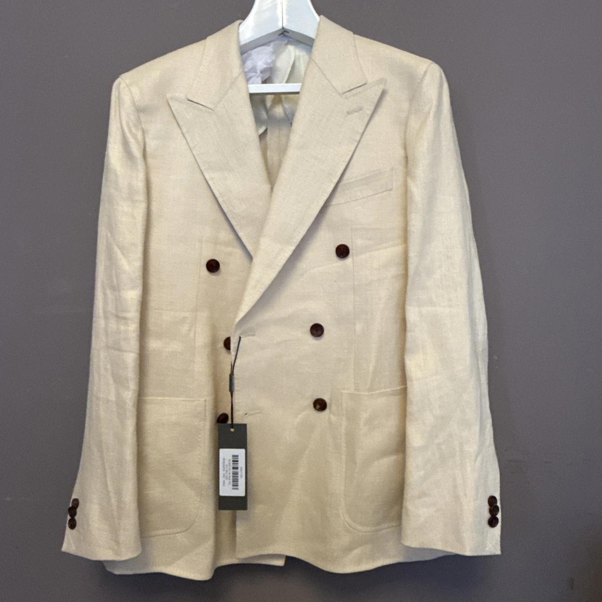 Linen Double-Breasted Suits & Blazers for Men for sale | eBay