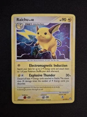 Raichu LV.40 15/123 LP - Holo Rare - D&P Mysterious Treasures - Image 1 of 2