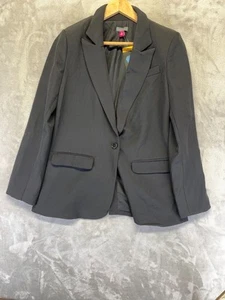 Vince Camuto Blazer Women's Size M Black One Button SuitâŸJacket Formal - Picture 1 of 6