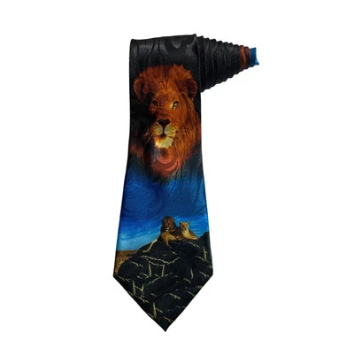 Corbata Steve Harris Lion Vintage Novedad Poliéster Foto 1 de 4