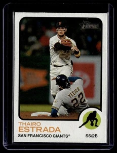 2022 Topps Heritage Thairo Estrada San Francisco Giants #271 - Picture 1 of 2