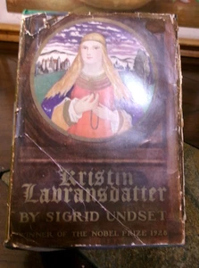 1937 KRISTIN LARANSUATTER-TRILOGY-SIGRID UNDSET HARDCOVER-DJ - Picture 1 of 11