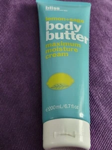 Bliss Zitrone + Salbei Körperbutter - Maximale Feuchtigkeitscreme - 6,7 Unzen - Versiegelt - Bild 1 von 4