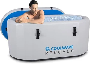 Inflatable Cold Plunge Tub PVC Ice Bath Tub Lid Pump Carry Bag XXL G058 - Picture 1 of 7