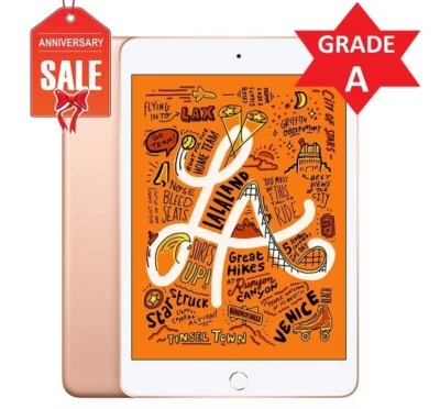 Apple iPad Mini 7.9" 5th Gen, Wi-Fi + 4G Unlocked - Very Good - 1 YEAR WARRANTY - Image 1 of 2