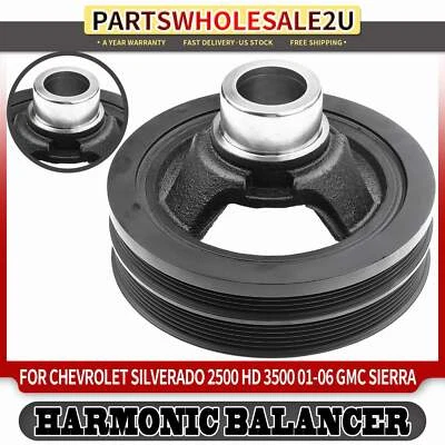 Equilibrador armónico de motor para Chevrolet Silverado 2500 HD 01-06 GMC Sierra 3500 Foto 1 de 4