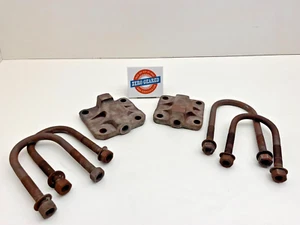 77-87 Truck 77-91 SUV Front GM 10 Bolt Spring Plates Sway Bar Mount U Bolt Set - Picture 1 of 10