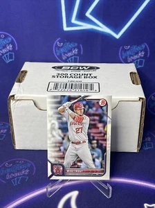 Lot Of 25 Cards 2022 Bowman (25 Count) Mike Trout Base Paper #32 - Picture 1 of 2