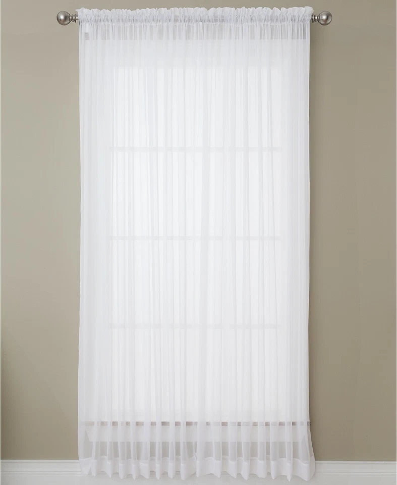 Painel cortina transparente isolante Miller cortinas solunar esmagado voile 54" X 84"  - Imagem 1 de 1