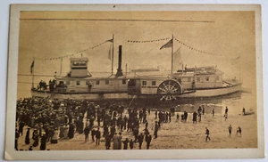 VTG PC FREDERICK WAY COLLECTION CARD THE NEW ORLEANS FIRST MISSISSIPPI STEAMBOAT - Picture 1 of 2