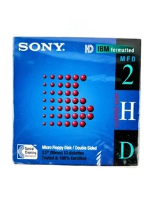 Sony Micro Floppy Disk Double Sided 3.5" 10 Pack 10MFD-2HD 1.44MB (1995) - Picture 1 of 5