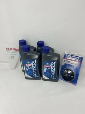 Kit de cambio de aceite OEM 2017-2021 Suzuki GSX-S750 10w40 Foto 1 de 3