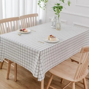 Heavy Duty Vinyl Table Cloth Plastic ,Waterproof Tablecloth 54'' x 84' - Picture 1 of 7