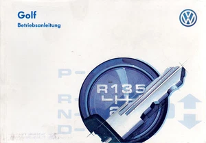 Betriebsanleitung VW GOLF Handbuch Bordbuch Ausgabe 1996 - Bild 1 von 1