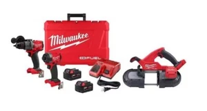 M18 FUEL 18V Cordless Hammer Drill Impact Driver Combo Kit & Compact Bandsaw - Picture 1 of 13
