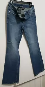 DONNA HARLEY DAVIDSON STIVALETTO IMPREZIOSITO TAGLIO JEANS DENIM TAGLIA 6 USATO - Foto 1 di 5