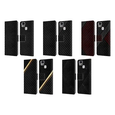 OFFICIAL ALYN SPILLER CARBON FIBER LEATHER BOOK CASE FOR ASUS ZENFONE PHONES - Image 1 of 4