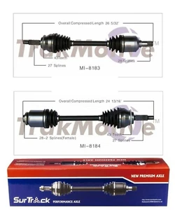For Mitsubishi Eclipse Galant FWD 3.8L Pair of Front CV Axle Shafts SurTrack Set - Picture 1 of 1