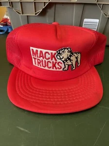 Vintage 80's 90's Trucker Snapback Hat Mack Trucks - Picture 1 of 6