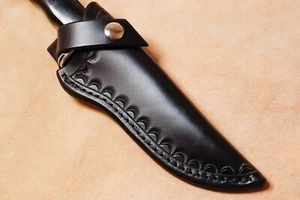 Maßgefertigte schwarze Lederscheide für Buck 119 - Bild 1 von 4