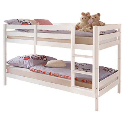 Letto a castello in legno massiccio ANKE, scaletta integrata. LAP 207x140x97 cm. - Immagine 1 di 1