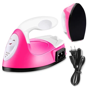 Mini Iron for Crafting - Small Iron for Crafts Small Travel Iron Mini Heat Press - Picture 1 of 11