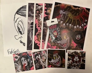 Kit Inicial de Coleccionista de Arte Frank Forte Caja de Impresión Arte Oscuro Pop Surrealismo - Imagen 1 de 8
