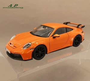 modellino auto scala 1/24 Porsche 911 gt3 modellini da collezione burago diecast - Foto 1 di 9