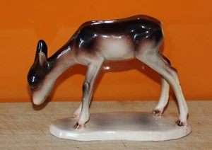 Vintage Russian German Ceramic Deer Marked H 78 - 10cms high - Picture 1 of 4