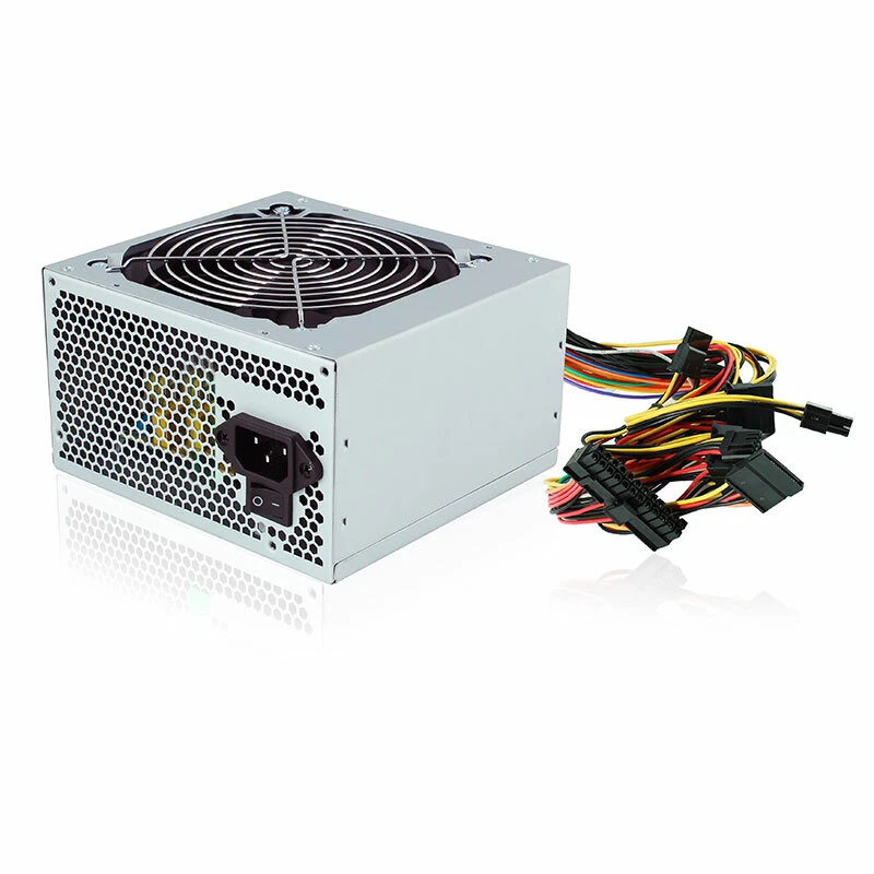 Alimentatore PC 500 WATT ATX BTX 3 SATA 2 IDE Ventola 12CM 24 PIN 20+4 PIN - Immagine 1 di 1
