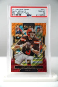 2016 Select Prizm Tri Color Football Card #273 Cody Kessler PSA 10 GEM MT - Picture 1 of 2
