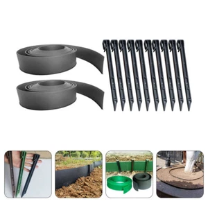 Plastic Bender Board Landscape Edging Coil Edging With Stakes Lawn Edging - Picture 1 of 12