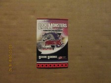 AHL Lowell Lock Monsters Vintage Defunct 2001-2002 Logo Hockey Pocket Schedule