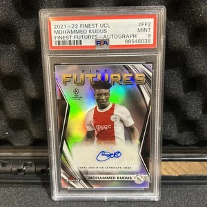 21-22 Topps Finest UCL Mohammed Kudus Futures Auto #/175 PSA 9 - Bild 1 von 2