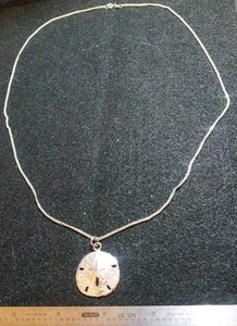 Ciondolo/ciondolo vintage in argento sterling DOLLARO DI SABBIA, bello e dettagliato - Foto 1 di 4