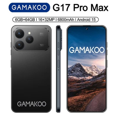 G17 Pro Max 5G Entsperrte Smartphone 64GB Android 15 Dual SIM Handy Ohne Vertrag - Bild 1 von 4