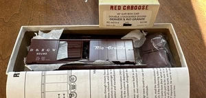 Red Caboose HO Kit #RC-8513-d 40’ AAR Box Car Staggered D&RGW 65195 NY - Picture 1 of 5