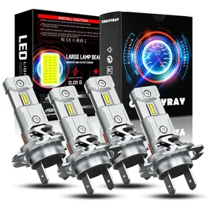 H7 H7 4X 6000K LED Headlight Light Bulbs For Mercedes-Benz ML350 2003-2015 - Bild 1 von 11