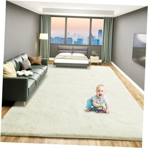 Large 8x10 Area Rugs for Living Room, Luxury Fluffy Shag Fuzzy Plush Soft - Picture 1 of 6