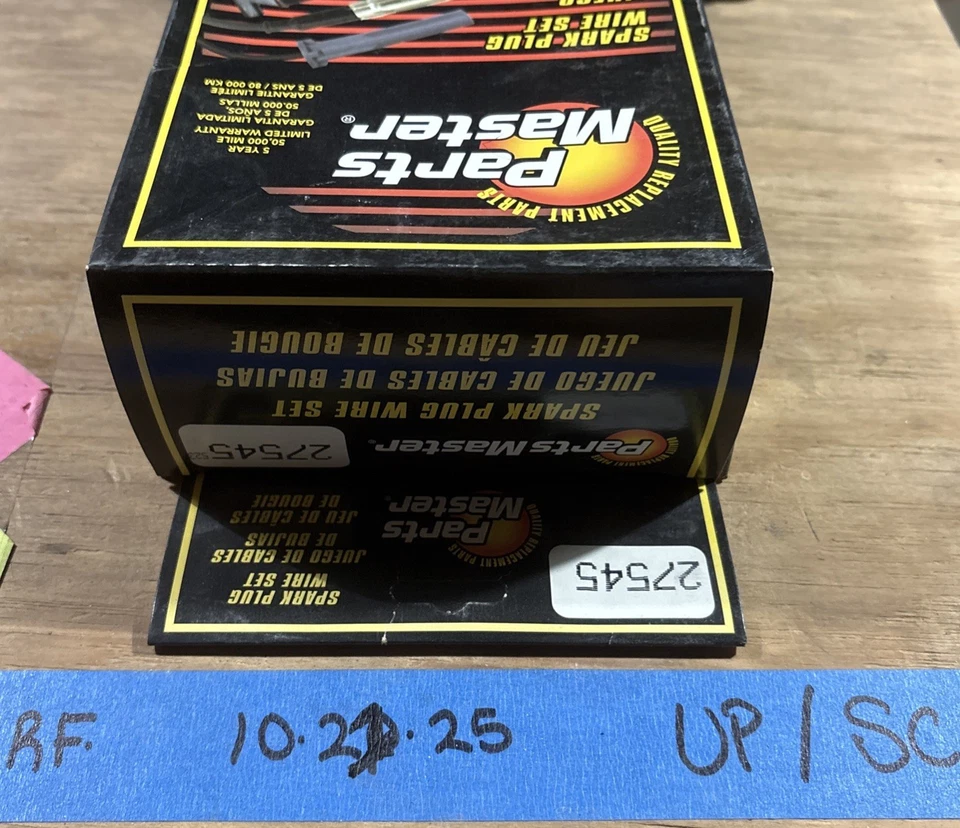 Набор проводов свечей зажигания Parts Master 27545 высококачественный надежный комплект зажигания - Изображение 1 из 4