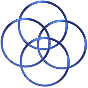 4 Pcs Hubcap Decorative Ring Car Center Caps for Rims Cover Trim - Picture 1 of 12