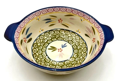 Tazón para mezclar/servir Temp-tations Old World 2 cuartos con asas pintado a mano por Tara Foto 1 de 4