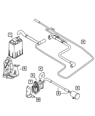 Bote de vapor Mopar original 4891614AA Foto 1 de 4