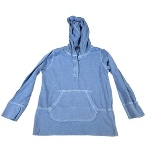 Mini Boden Blue Hoodie Sweater Kangaroo Pocket Boys Size 9-10 YRS 100% Cotton - Picture 1 of 7