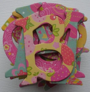 {165 Pc.} ~BeRRY SWeeT~ Bright Chipboard Letters & Alphabet Die Cut Tags - Picture 1 of 1