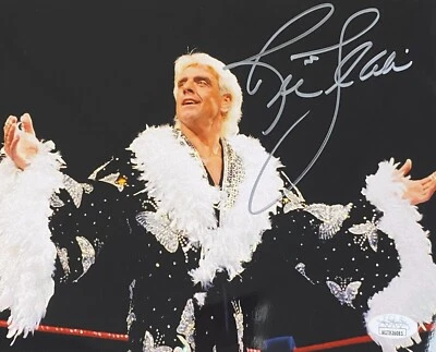 Foto autografiada firmada por Ric Flair 8x10 JSA auténtica WWE WCW #11 Foto 1 de 2