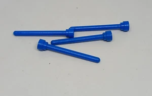 LEGO : 4x Antenne 1 x 4 - Réf 3957 bleu - Set 6211 6980 6930 5571 6986 6781 5561 - Foto 1 di 1