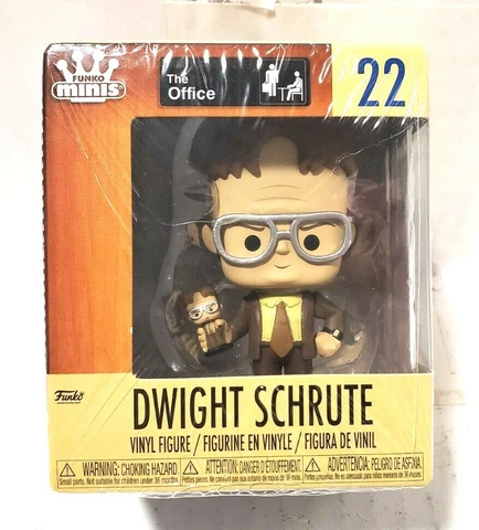 Dwight Schrute The Office Funko Minis 3" Vinyl Figure #22 RARE New FAST Shipping Cover