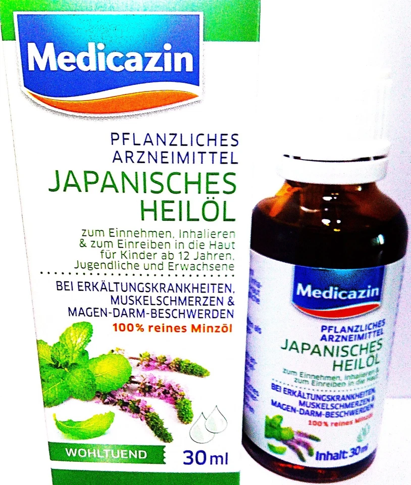 Medicazin Japanisches Heilöl Heilpflanzenöl Minzöl Öl Pfefferminz 30 ML #0228 - Bild 1 von 1